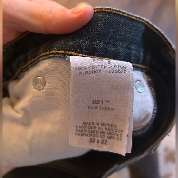 Levi’s 521 Slim Taper Jeans Men’s 33x32 - Picture 4 of 7